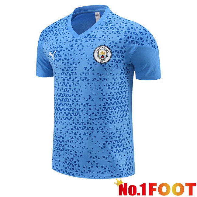 Manchester City Training T Shirt Blue 2023/2024