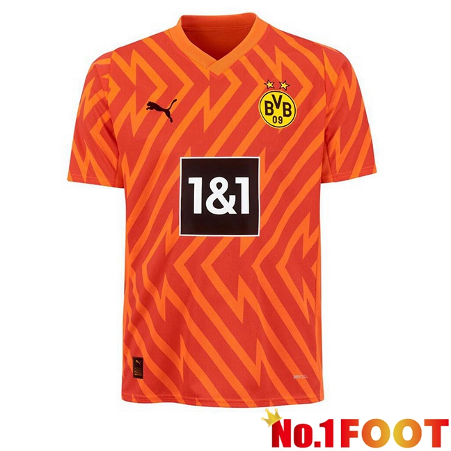 Dortmund BVB Goalkeeper Soccer Jersey Orange 2023/2024