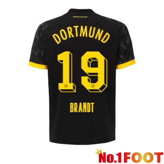 Dortmund BVB (Brandt 19) Soccer Jersey Away Black 2023/2024