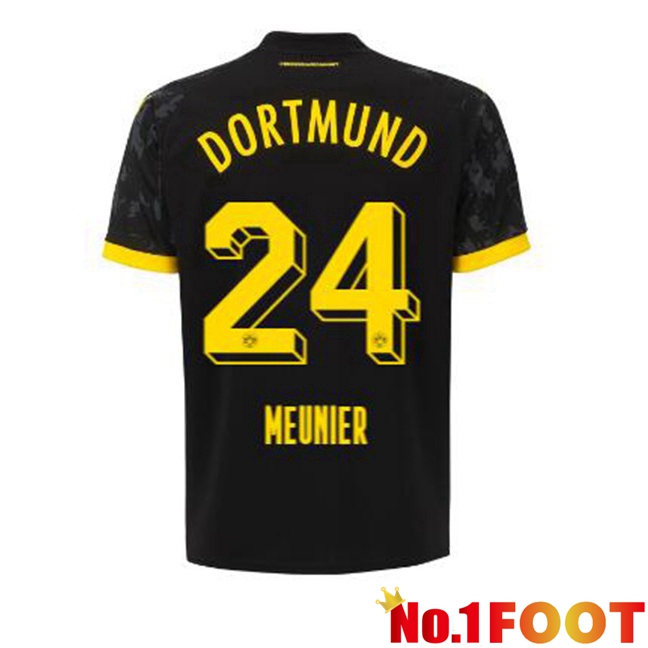 Dortmund BVB (Meunier 24) Soccer Jersey Away Black 2023/2024