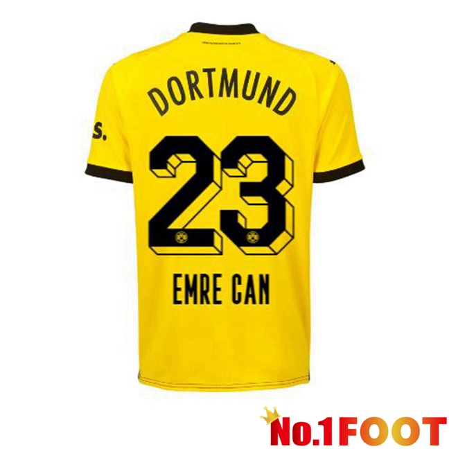 Dortmund BVB (Emre Can 23) Soccer Jersey Home Yellow Black 2023/2024