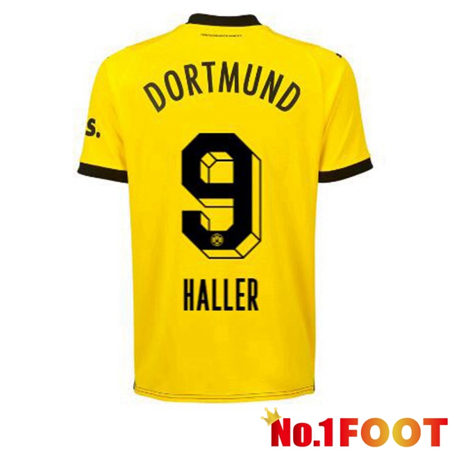 Dortmund BVB (Haller 9) Soccer Jersey Home Yellow Black 2023/2024