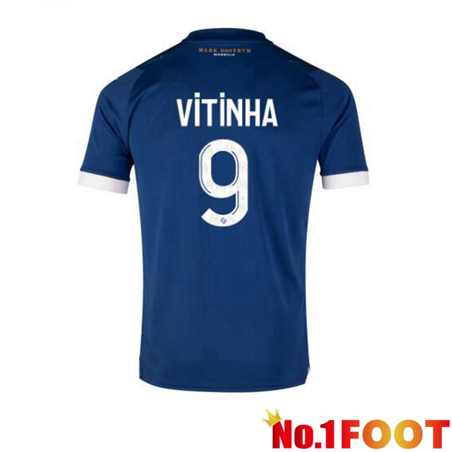 Marseille OM (VITINHA 9) Soccer Jersey Away Blue 2023/2024