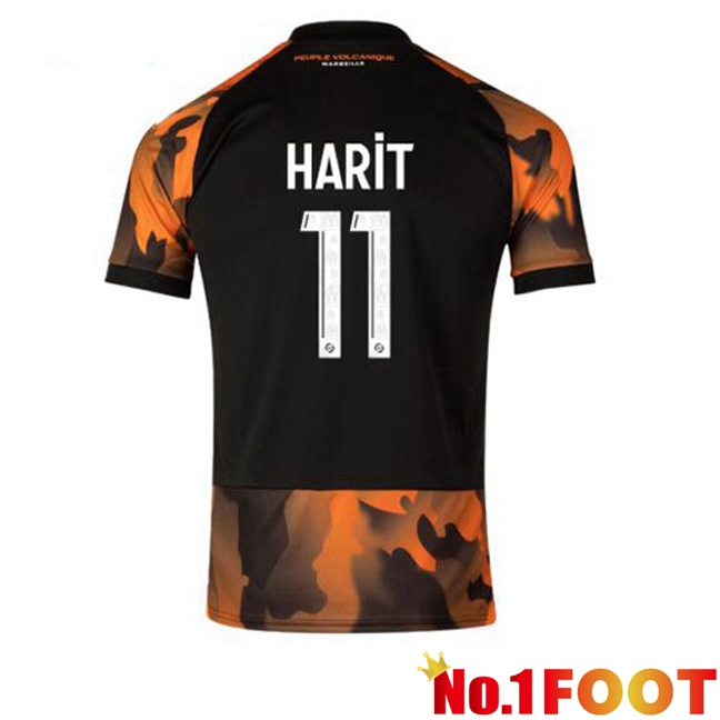 Marseille OM (HARIT 11) Soccer Jersey Third Black Yellow 2023/2024