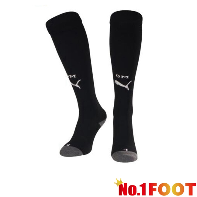 Marseille OM Soccer Socks Third Black 2023/2024