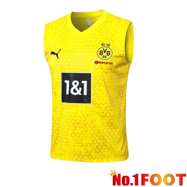 Dortmund BVB Soccer Vest Yellow 2023/2024