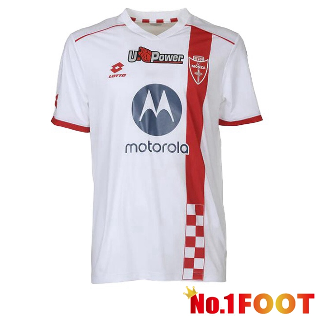 AC Monza Soccer Jersey Away White 2023/2024 - Click Image to Close