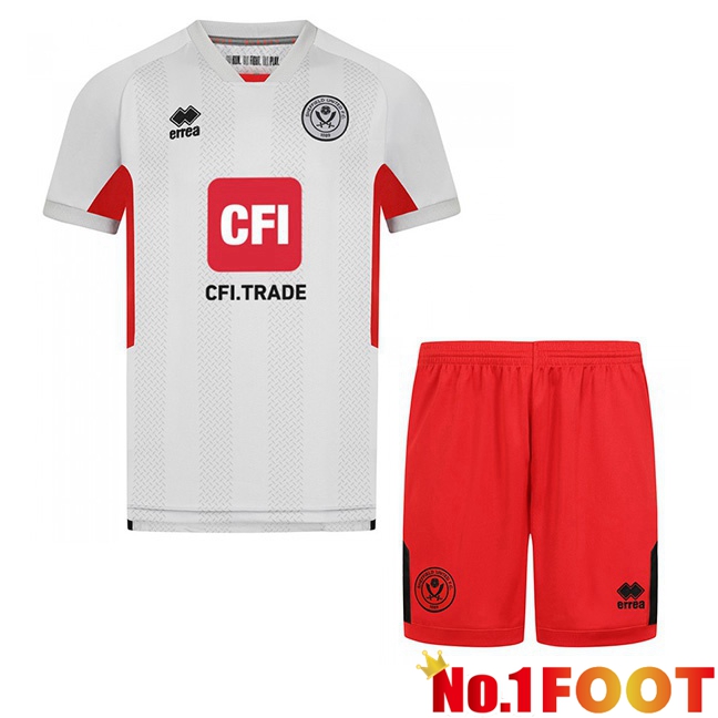 Sheffield United Kids Soccer Jersey Third Grey 2023/2024