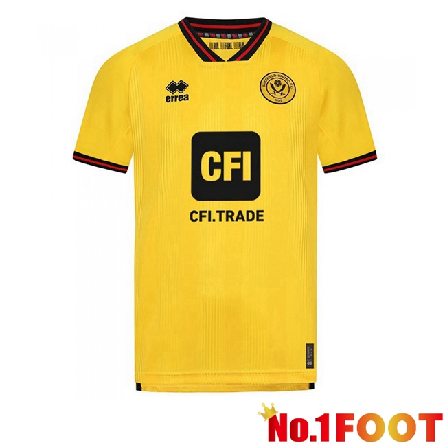 Sheffield United Soccer Jersey Away Yellow 2023/2024