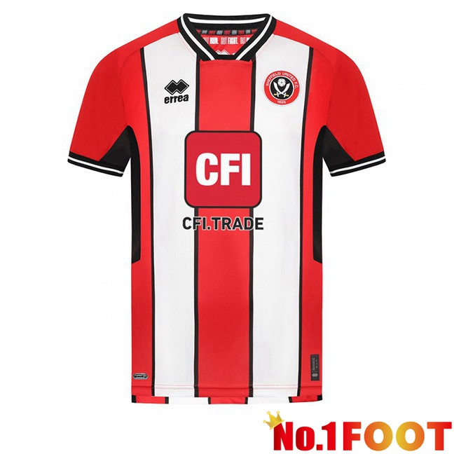 Sheffield United Soccer Jersey Home Red White 2023/2024