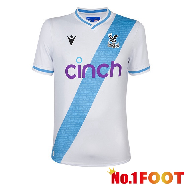 Crystal Palace Soccer Jersey Away White 2023/2024