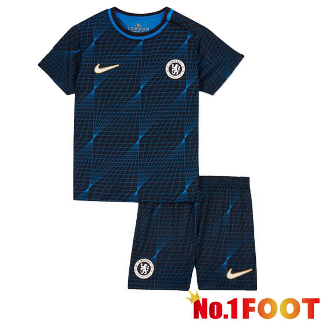 FC Chelsea Kids Soccer Jersey Away Blue 2023/2024