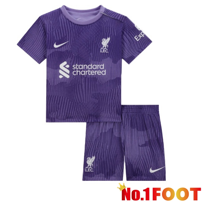 FC Liverpool Kids Soccer Jersey Third Purple 2023/2024