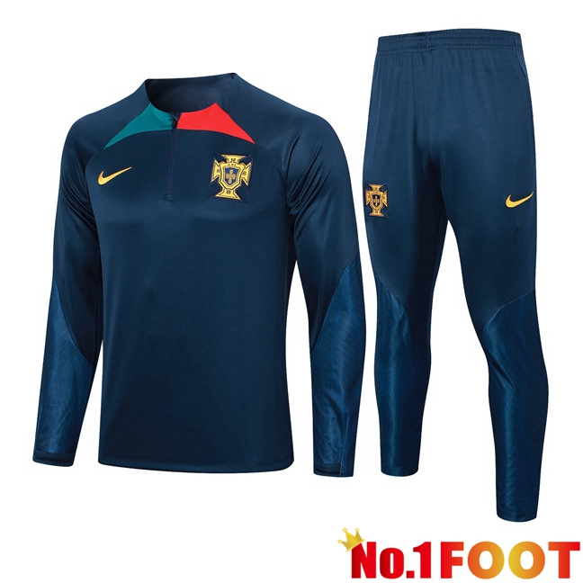 Portugal Training Tracksuit Suit Royal Blue 2023/2024