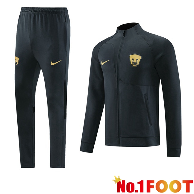 Pumas UNAM Training Jacket Suit Grey 2023/2024