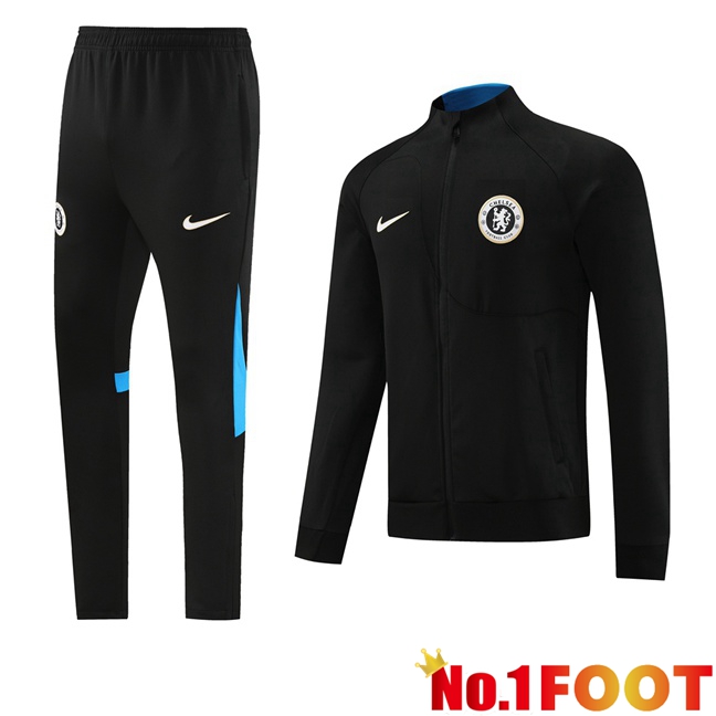 FC Chelsea Training Jacket Suit Black 2023/2024