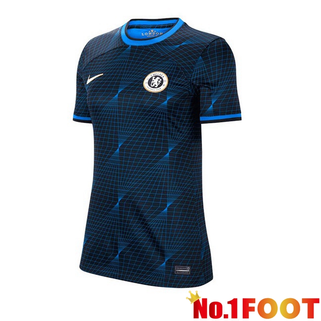 FC Chelsea Womens Soccer Jersey Away Blue 2023/2024