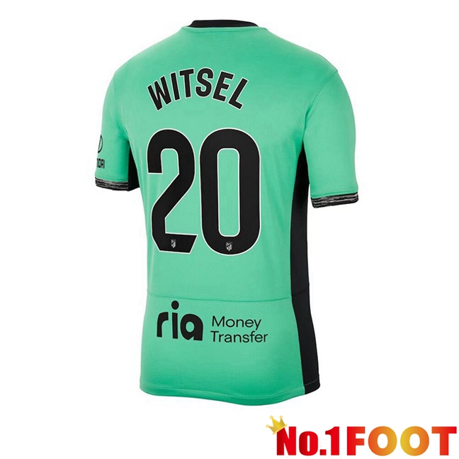 Atletico Madrid (Witsel 20) Soccer Jersey Third Green 2023/2024