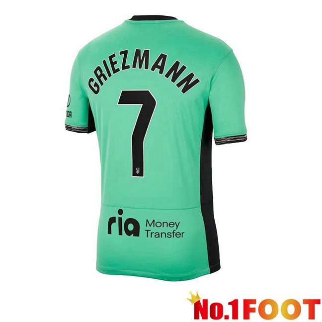 Atletico Madrid (Griezmann 7) Soccer Jersey Third Green 2023/2024