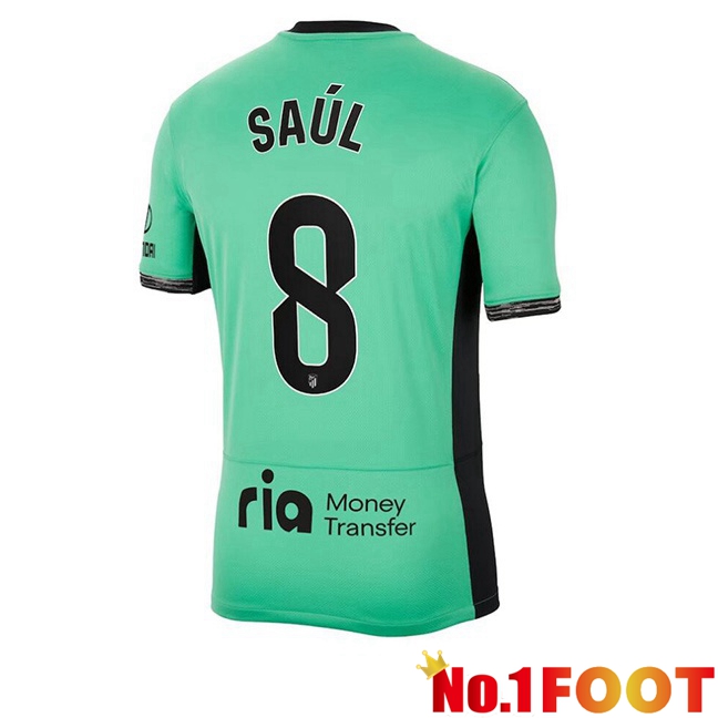 Atletico Madrid (Saúl 8) Soccer Jersey Third Green 2023/2024