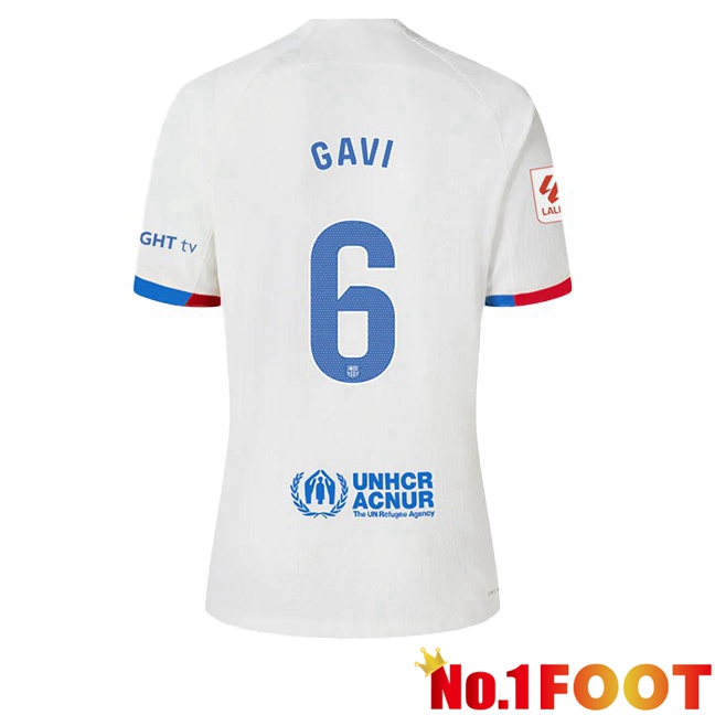 FC Barcelona (GAVI 6) Soccer Jersey Away White 2023/2024