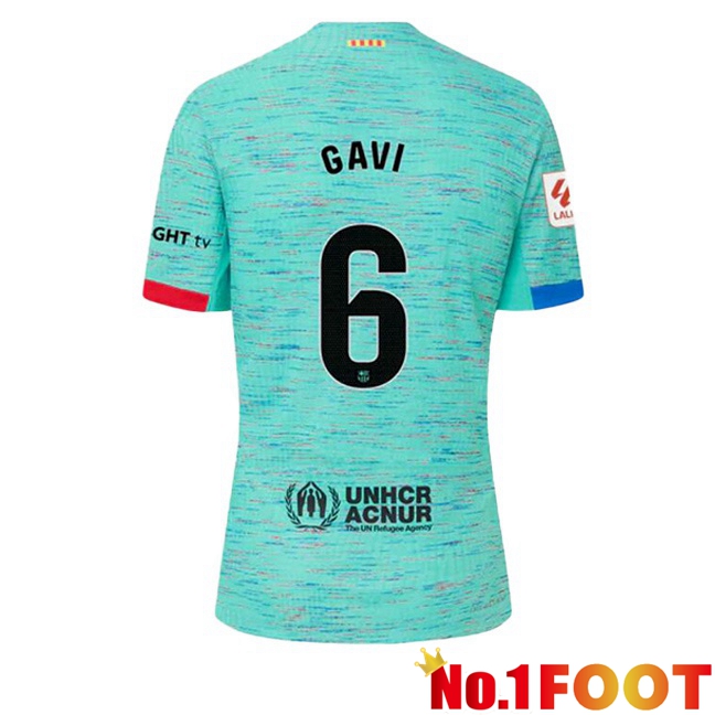 FC Barcelona (GAVI 6) Soccer Jersey Third Green 2023/2024