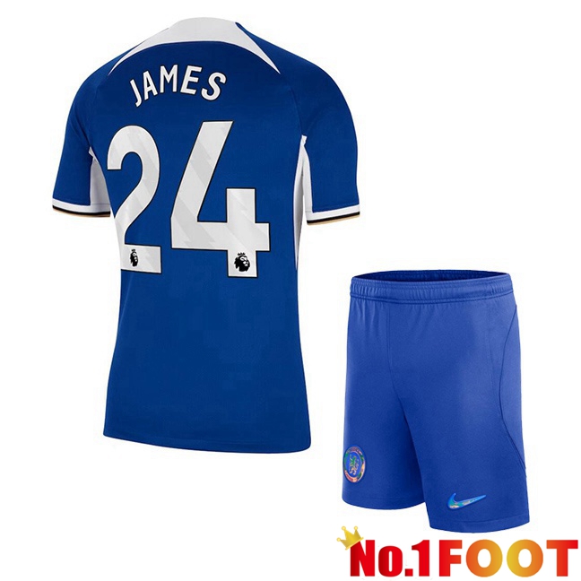 FC Chelsea (James 24) Kids Soccer Jersey Home Blue 2023/2024