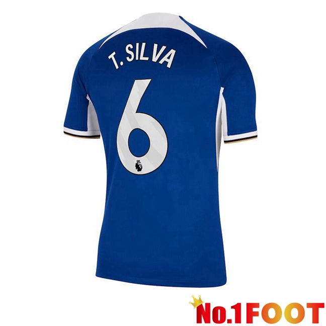 FC Chelsea (T. Silva 6) Soccer Jersey Home Blue 2023/2024