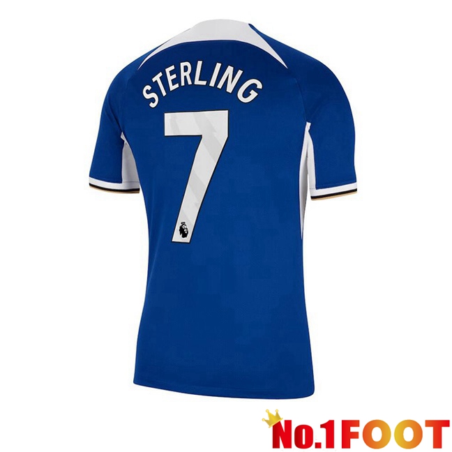 FC Chelsea (Sterling 7) Soccer Jersey Home Blue 2023/2024