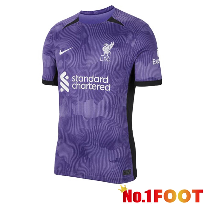 FC Liverpool Soccer Jersey Third Purple 2023/2024