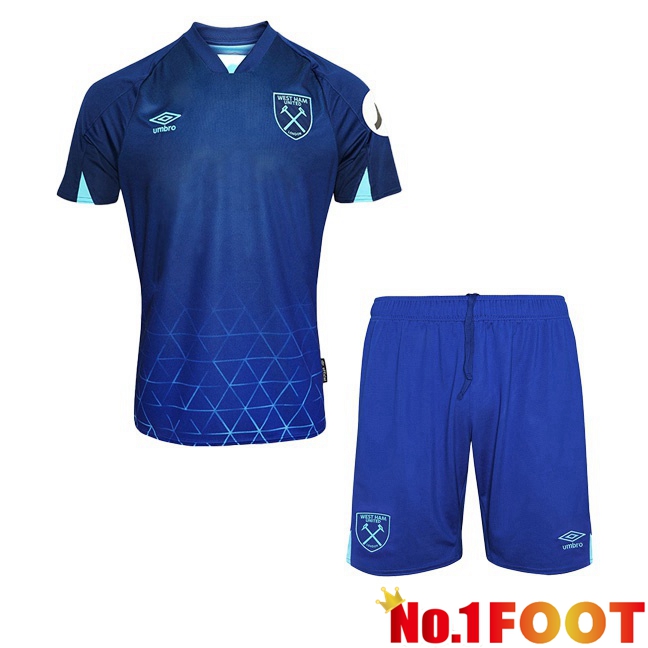 West Ham Kids Soccer Jersey Third Blue 2023/2024