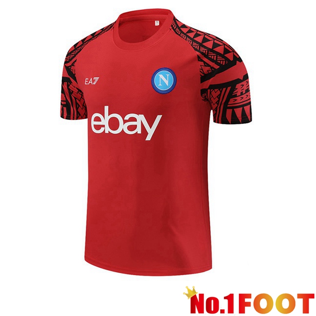 SSC Napoli Training T Shirt Red 2023/2024