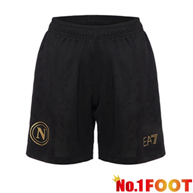 SSC Napoli Soccer Shorts Third Black 2023/2024