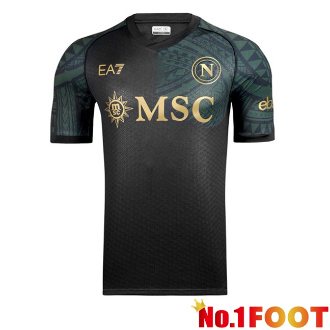 SSC Napoli Soccer Jersey Third Black 2023/2024