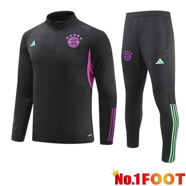 Bayern Munich Training Tracksuit Suit Black 2023/2024