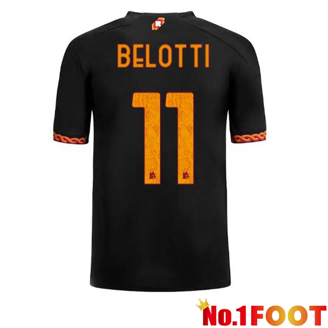 AS Roma (BELOTTI 11) Soccer Jersey Third Black 2023/2024