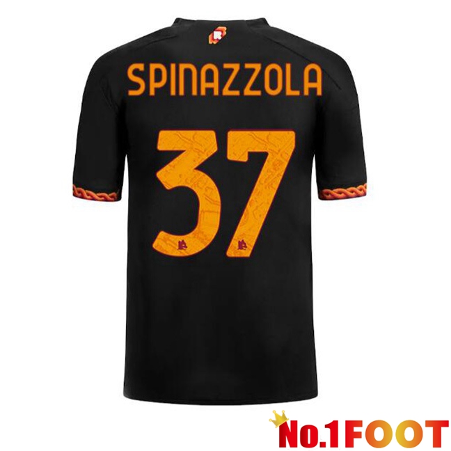 AS Roma (SPINAZZOLA 37) Soccer Jersey Third Black 2023/2024