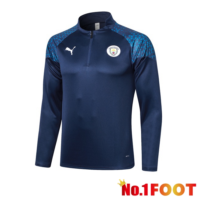 Manchester City Training Sweatshirt Royal Blue 2023/2024 - Click Image to Close