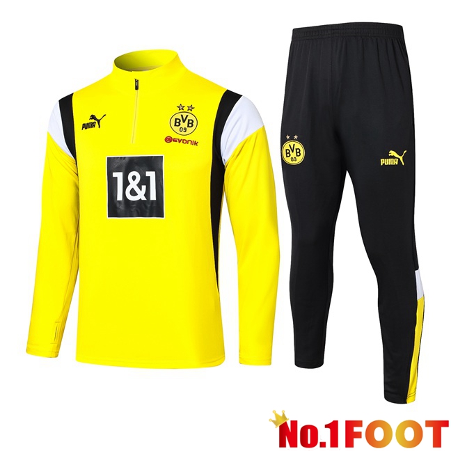 Dortmund BVB Training Tracksuit Suit Yellow 2023/2024