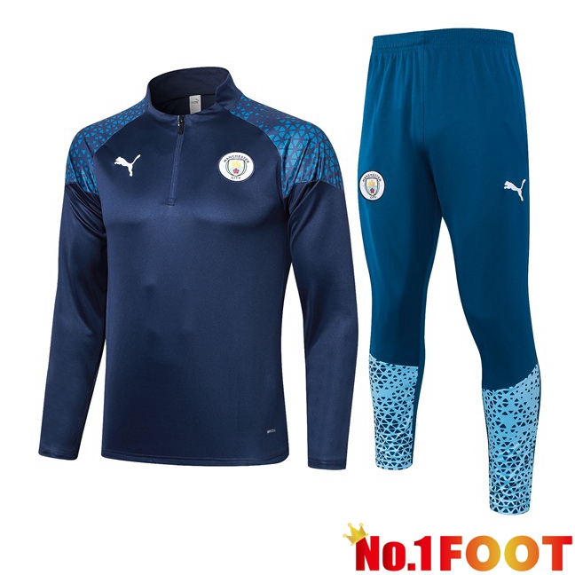 Manchester City Training Tracksuit Suit Royal Blue 2023/2024