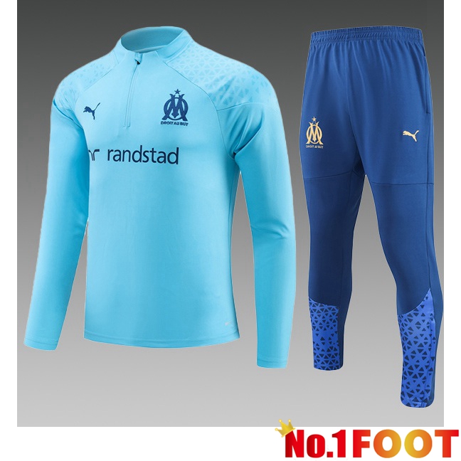 Marseille OM Kids Training Tracksuit Suit Blue 2023/2024