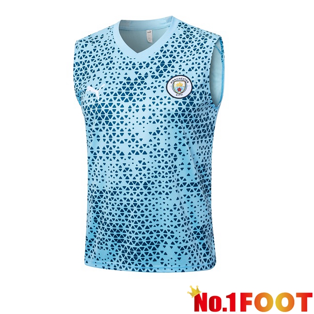 Manchester City Soccer Vest Blue 2023/2024