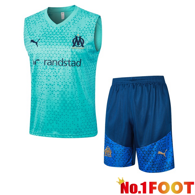 Marseille OM Soccer Vest + Shorts Blue 2023/2024