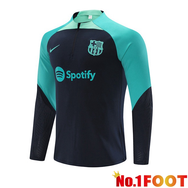 FC Barcelona Training Sweatshirt Royal Blue Green 2023/2024