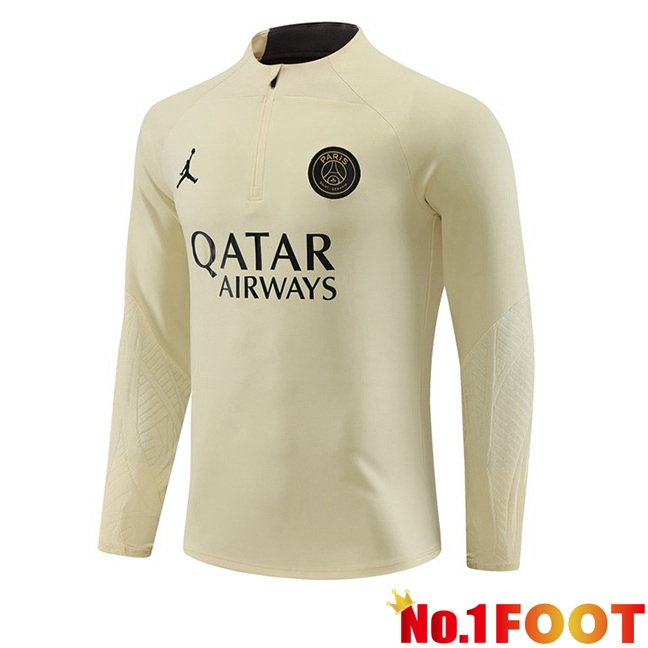 JORDAN Paris PSG Training Sweatshirt Yellow 2023/2024