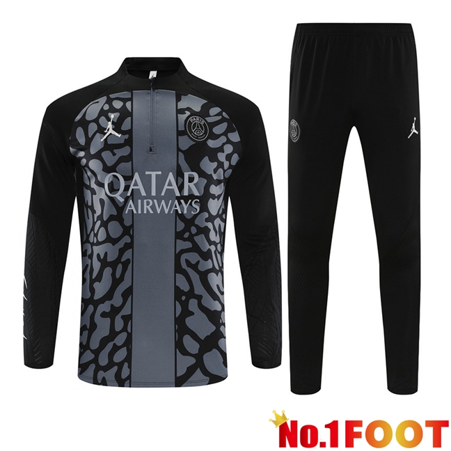 JORDAN Paris PSG Training Tracksuit Suit Black 2023/2024