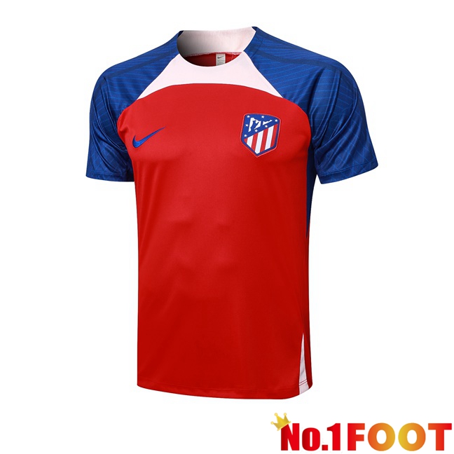 Atletico Madrid Training T Shirt Red Blue 2023/2024