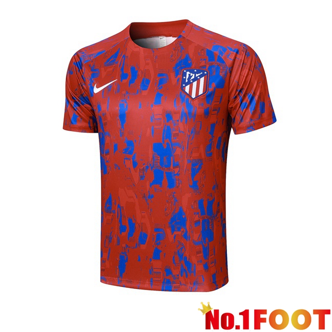 Atletico Madrid Training T Shirt Red Blue 2023/2024