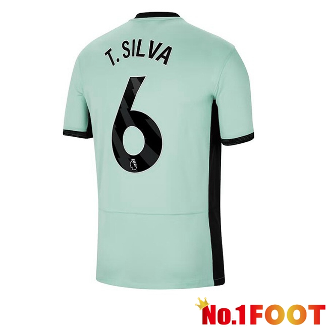 FC Chelsea (T. Silva 6) Soccer Jersey Third Green 2023/2024