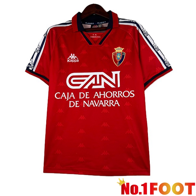 CA Osasuna Retro Soccer Jersey Home Red 1995-1997